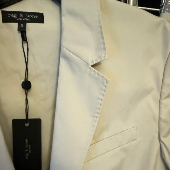 Rag & Bone Odessa Poplin Blazer/Fern Pant Suit Size 0 - Picture 8 of 8